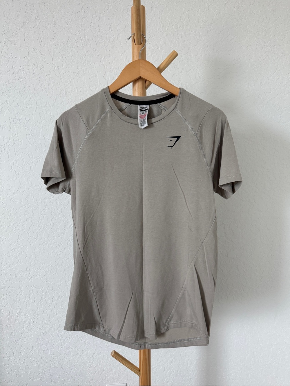 Gymshark Men's Short-Sleeve Athletic Tee in Taupe